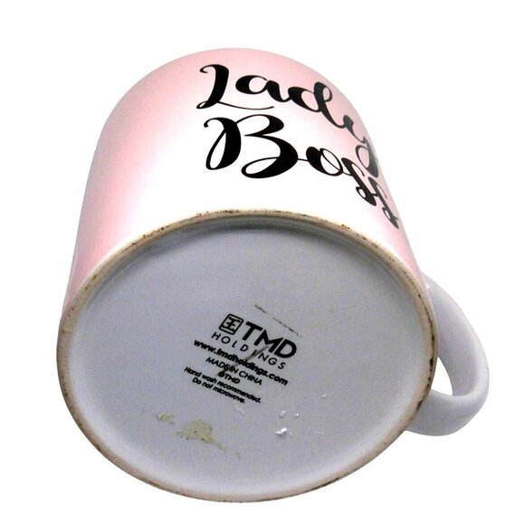 Lady Boss Pink Ceramic Coffee Mug 21 Oz TMD Holdings - Picture 3 of 6